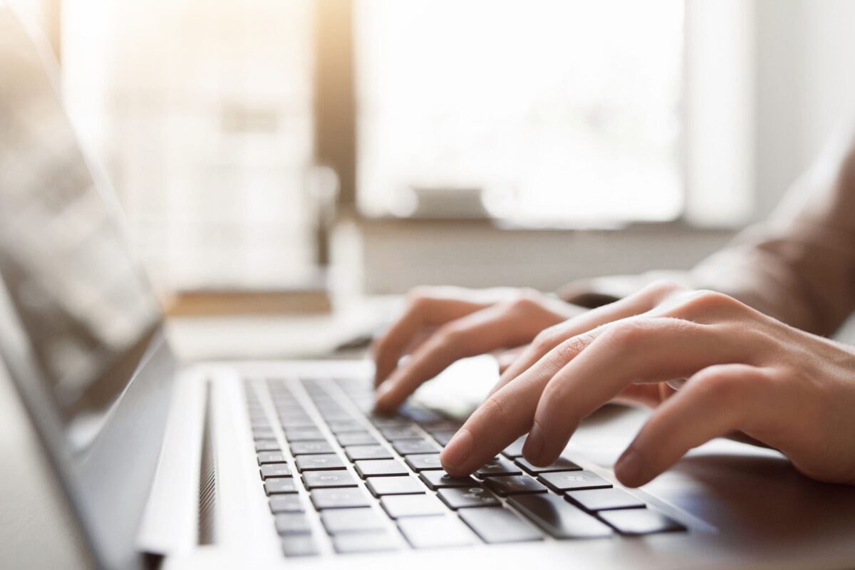patient researching rehabs on computer